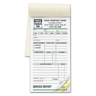 Pest Control Form - Small Service Order Book