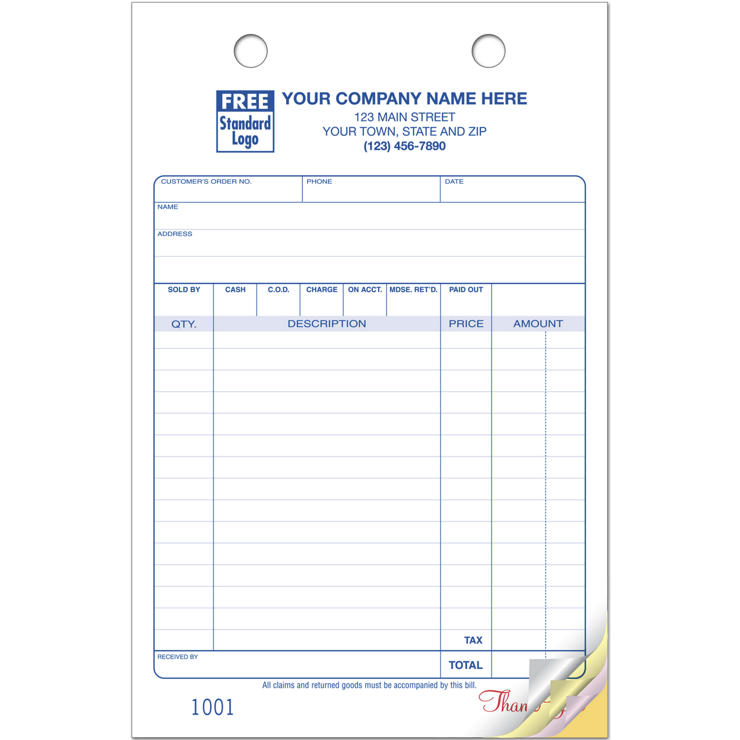 Multi-Purpose Register Forms, Classic Design, Large Format