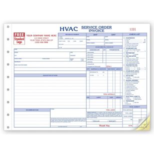 HVAC Service Orders - Side-Stub