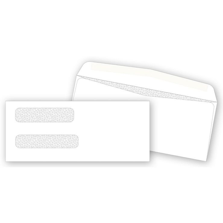 Double Window Confidential Envelope Not Imprinted