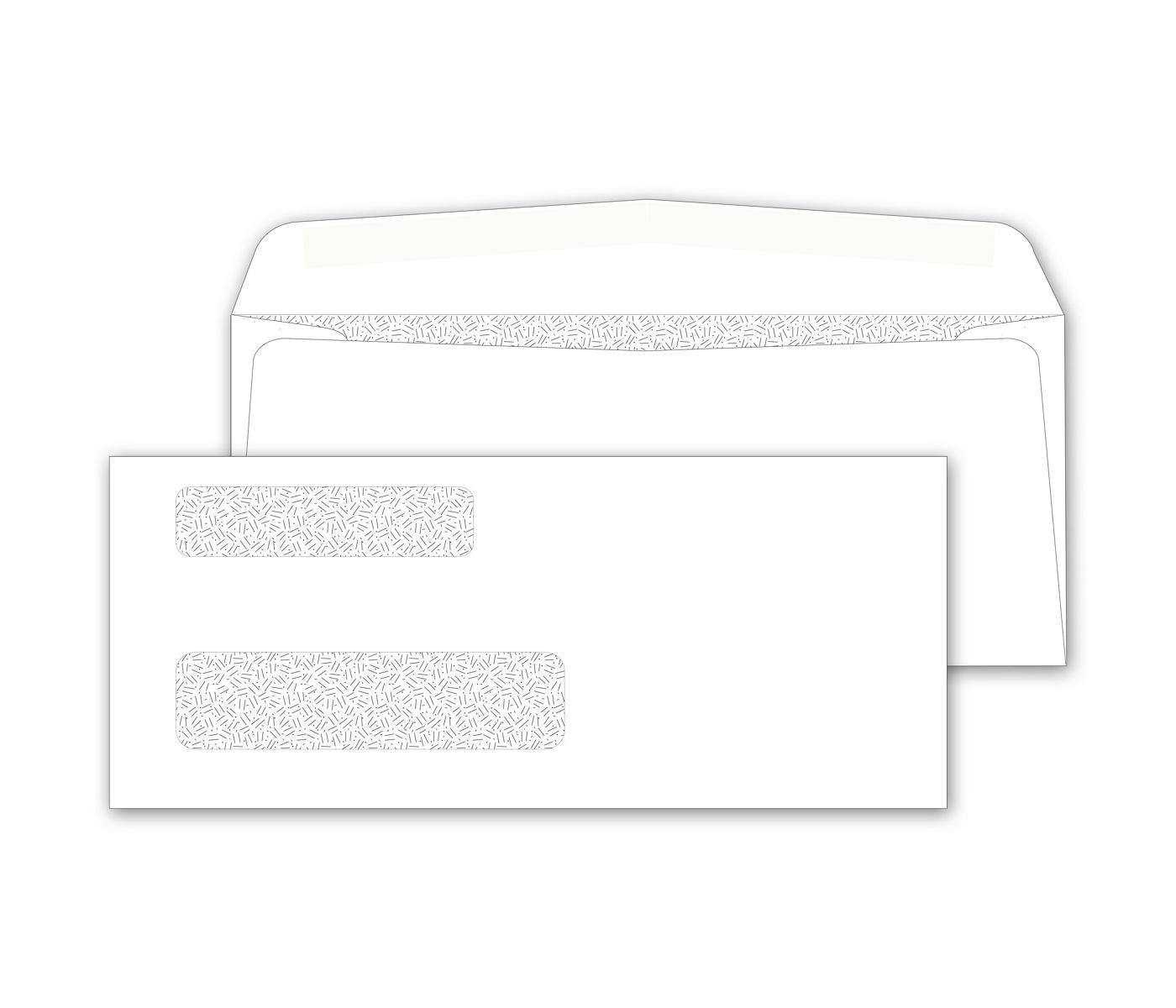 Double Window Confidential Envelope Not Imprinted