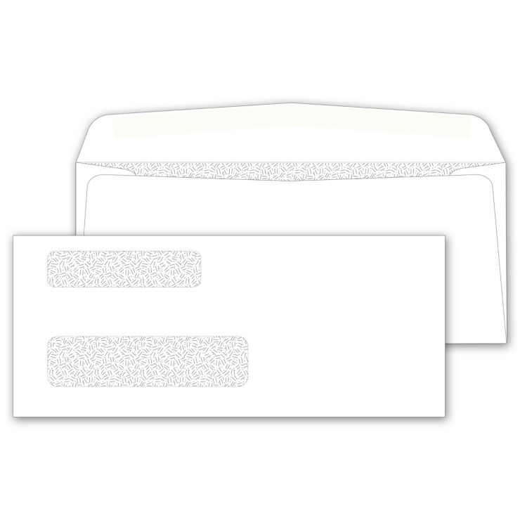 Double Window Confidential Envelope Not Imprinted