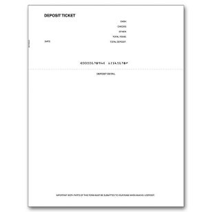 Deposit Slips - Sage - Laser Deposit Tickets 1-Part