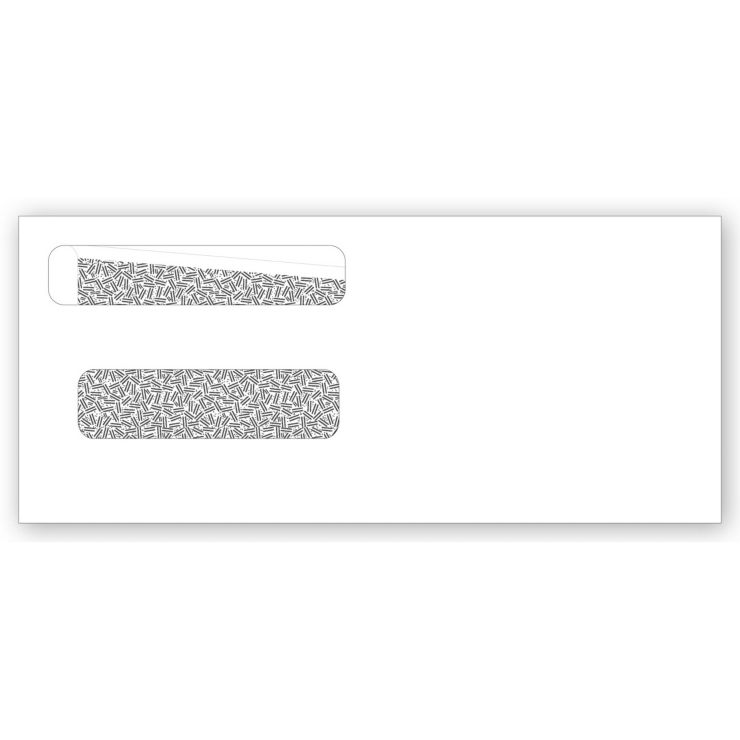 Double Window Envelope 8 5/8 x 3 5/8 Not Imprinted