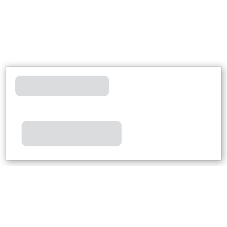 Double Window Confidential Envelope Not Imprinted