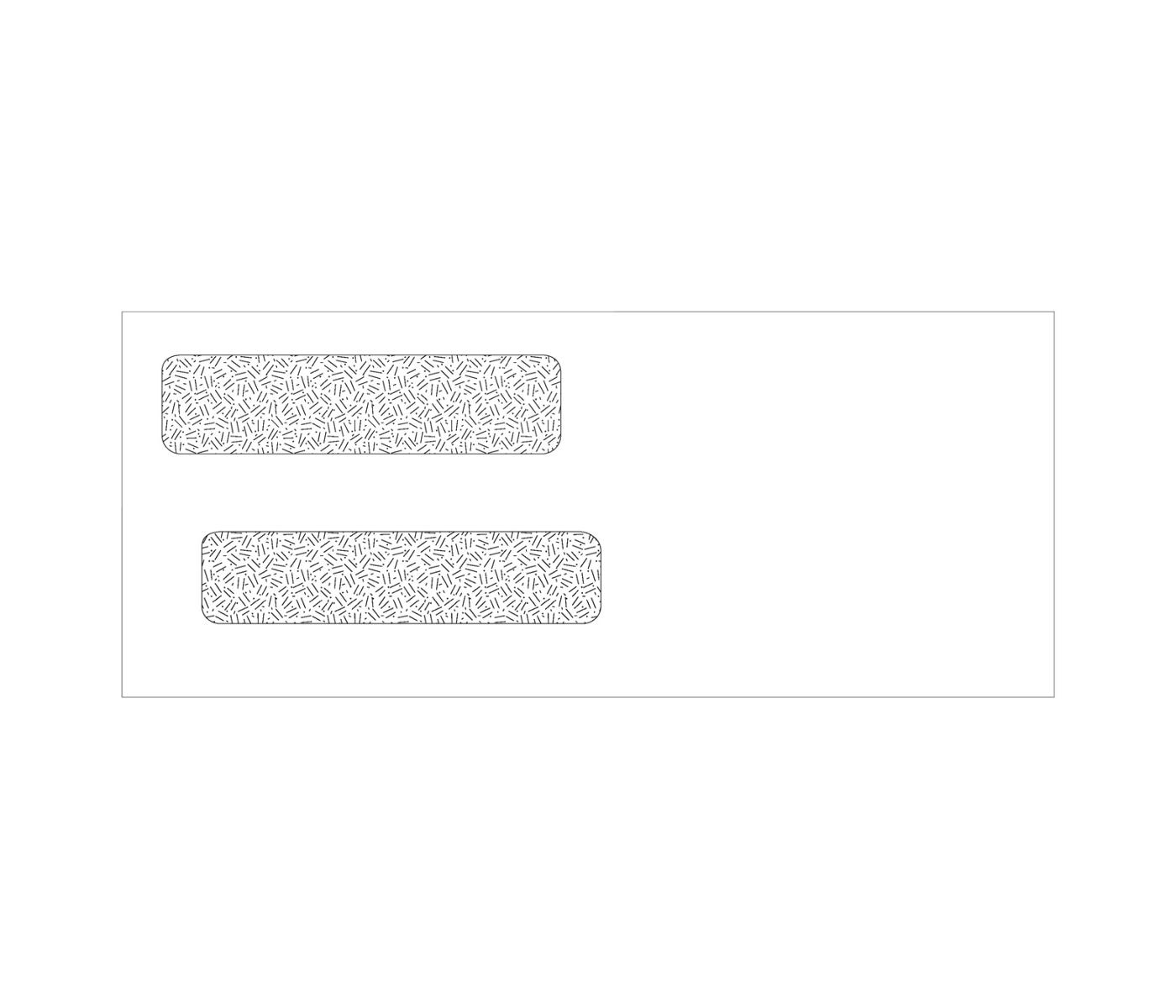 Double Window Confidential Envelopes 8 5/8 X 3 5/8 Not Imprinted