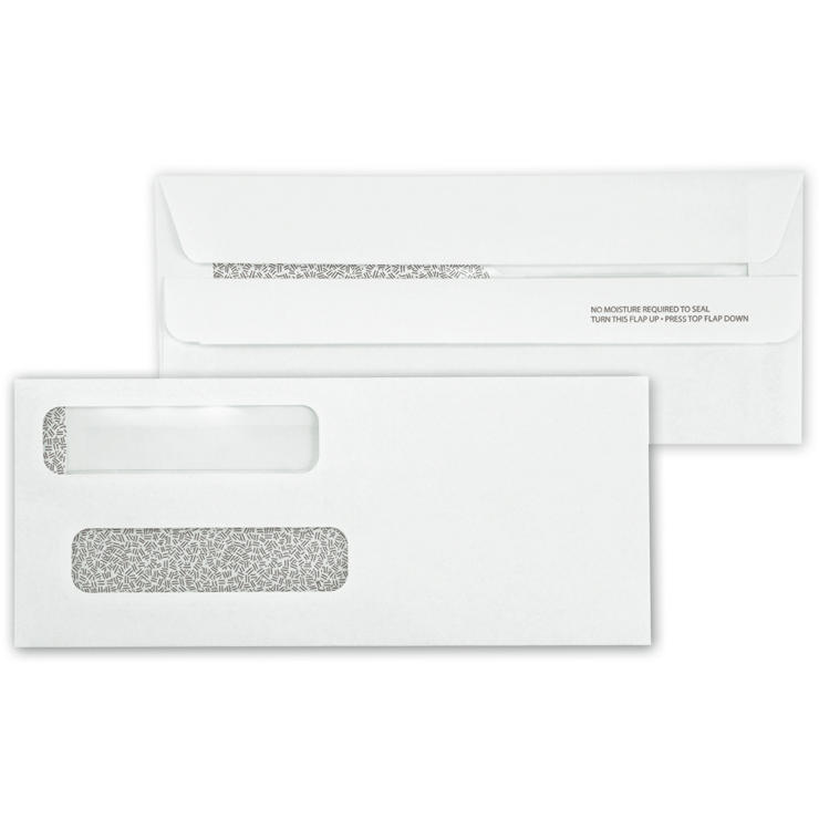 Check Envelopes, Double Window, Self Seal Not Imprinted