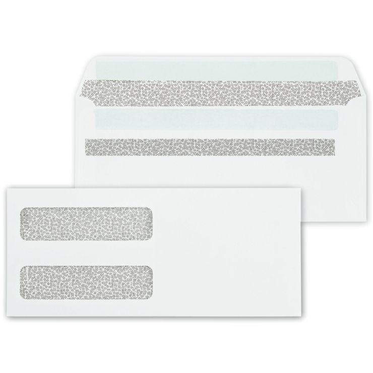 9 Double Window Confidential Self Seal Envelope Bradford Business Checks