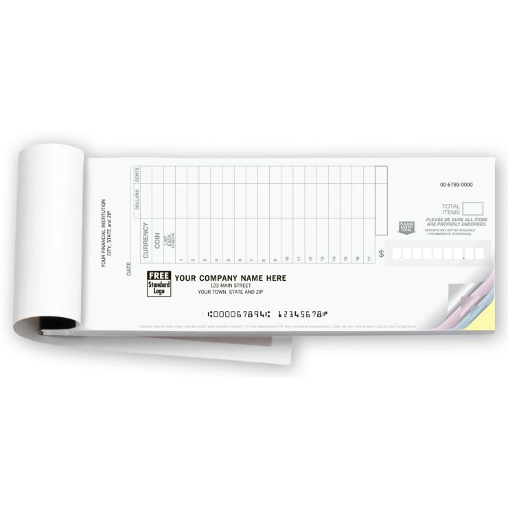 Booked Deposit Tickets - Classic Design 1-Part