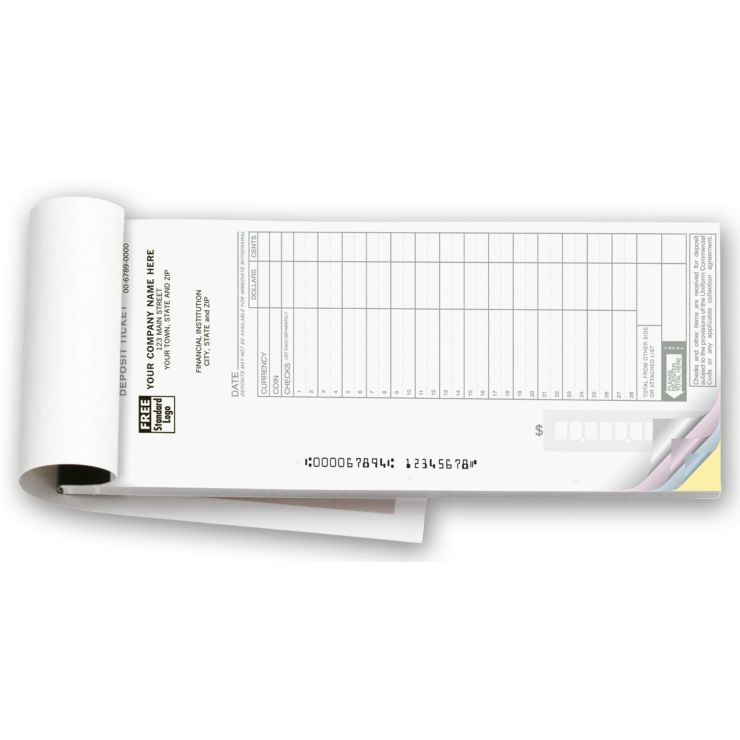 Booked Deposit Tickets - Maximum Entry Format 1-Part