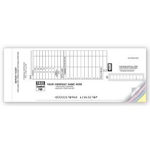 Booked Deposit Tickets - Retail Format 2-Part