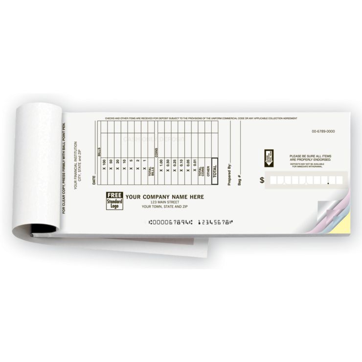 Booked Deposit Tickets - Cash Only Format 1-Part