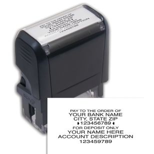 Endorsement Stamp - Self-Inking, Popular Layout