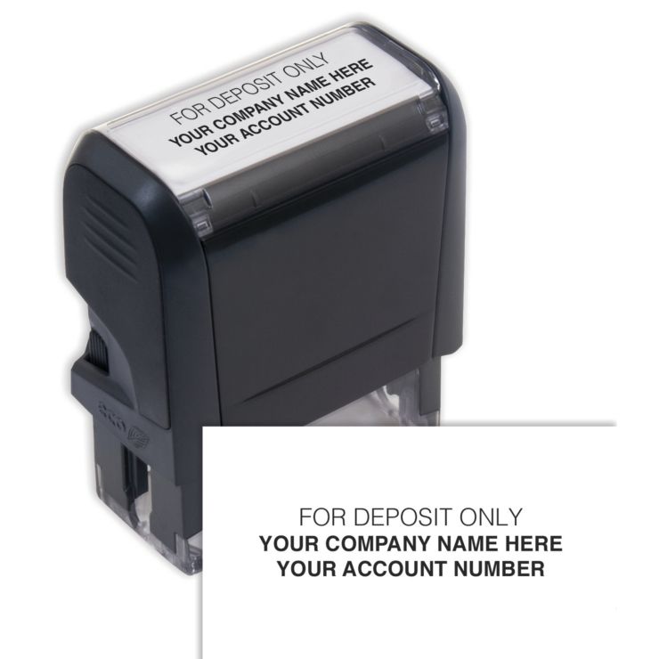 Endorsement Stamp SelfInking , Custom Layout Bradford Business Checks