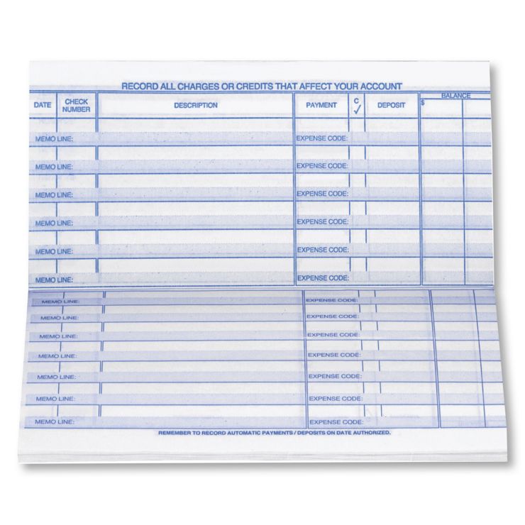 Personal Size Check Register