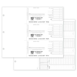 3-On-A-Page Compact Deposit Tickets for Home Acct Deskbook