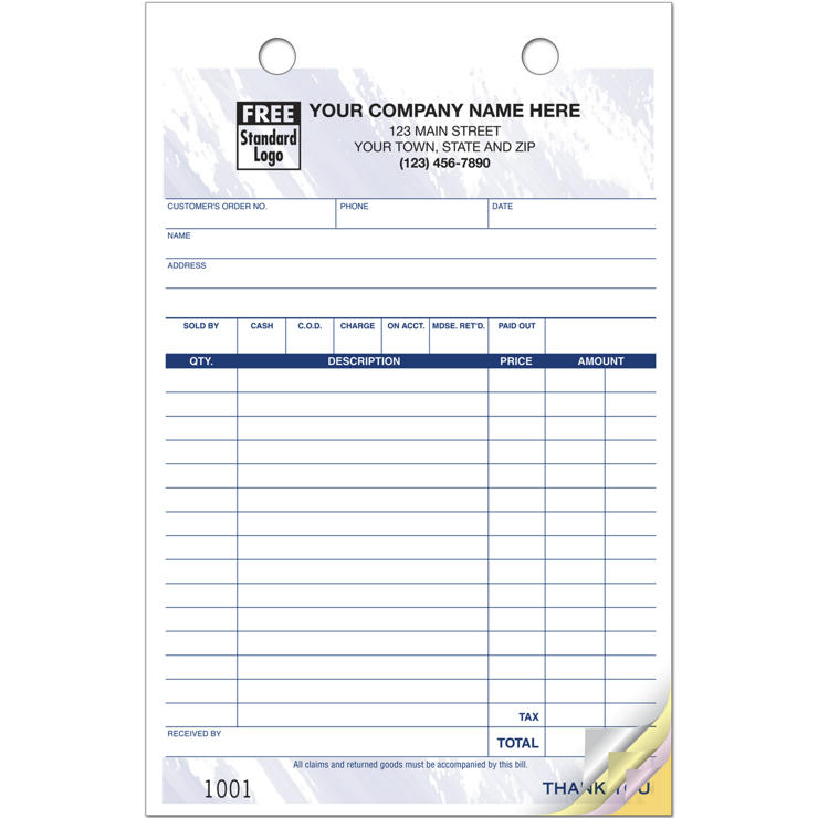 Multi-Purpose Register Forms, Colors Design, Large Format