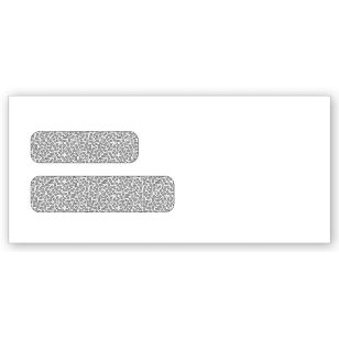 Confidential Double Window Envelopes 9 x 4-1/8