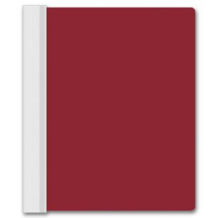 Folding Bookkeeper w/Locking Bar - Burgundy