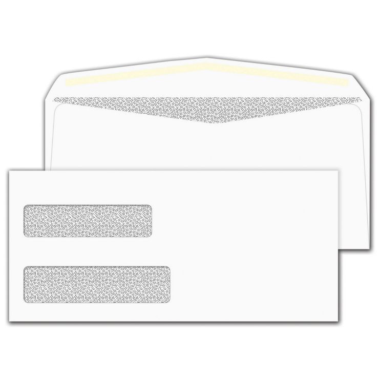 Double Window Confidential Envelope Not Imprinted