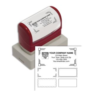 Name & Address Stamp, Large - Pre-Inked