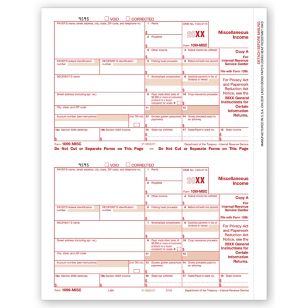 Laser 1099-MISC Income, Federal Copy A