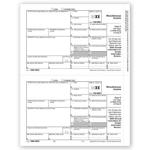 Laser 1099-MISC Income, Payer/State Copy C