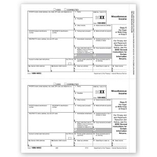 Laser 1099-MISC Income, Payer/State Copy C