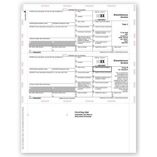 Laser 1099-MISC Income, Pressure Seal