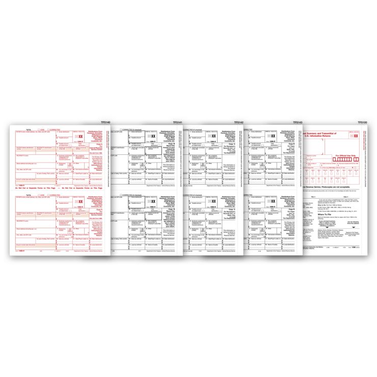 Laser 1099-R Set, 4-part