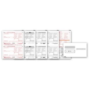 Laser W-2 Set & Envelope Kit, 4-part