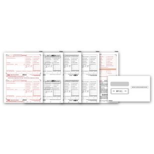 Laser W-2 Set & Envelope Kit, 8-part