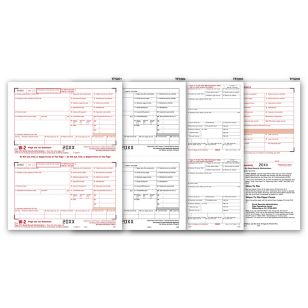 4-Up Laser W-2 Set, 6-part