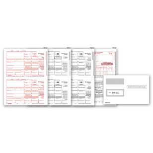 Laser 1099-MISC Income Set & Envelope Kit, 3-part