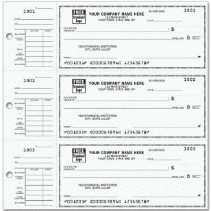 3-On-A-Page Compact Size Checks with Side-Tear Voucher