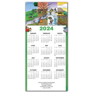 All Year-Round Landscaping Calendar Cards - White
