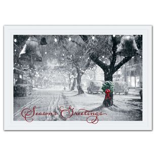 Memory Lane Holiday Cards - White