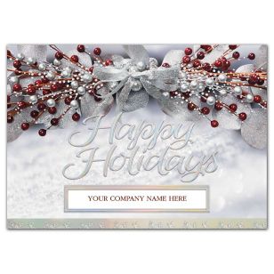Sheer Elegance Holiday Cards - White