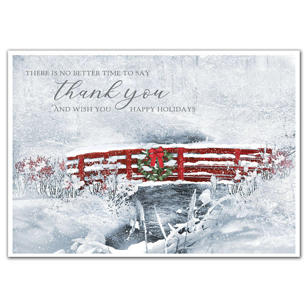 Gratitude Greetings Holiday Cards - White