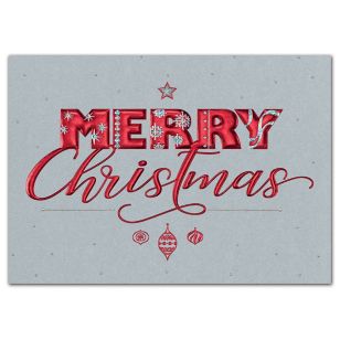 Merry Magnificent Christmas Cards - White
