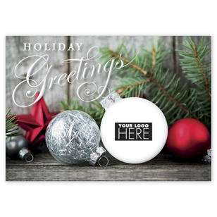 Center of Attention Holiday Logo Cards - White