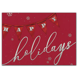 Happy Hangout Holiday Cards - White