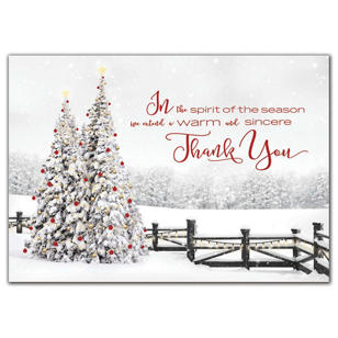 Seasonal Spirit Holiday Cards - White