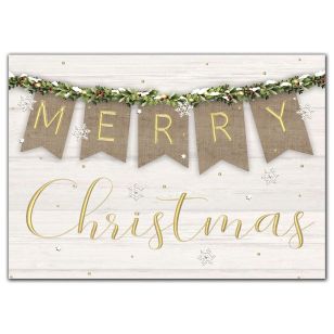 Raise the Banner Christmas Cards - White