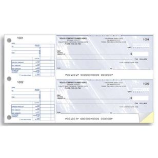 Two-To-A-Page Cheque - 1 Part