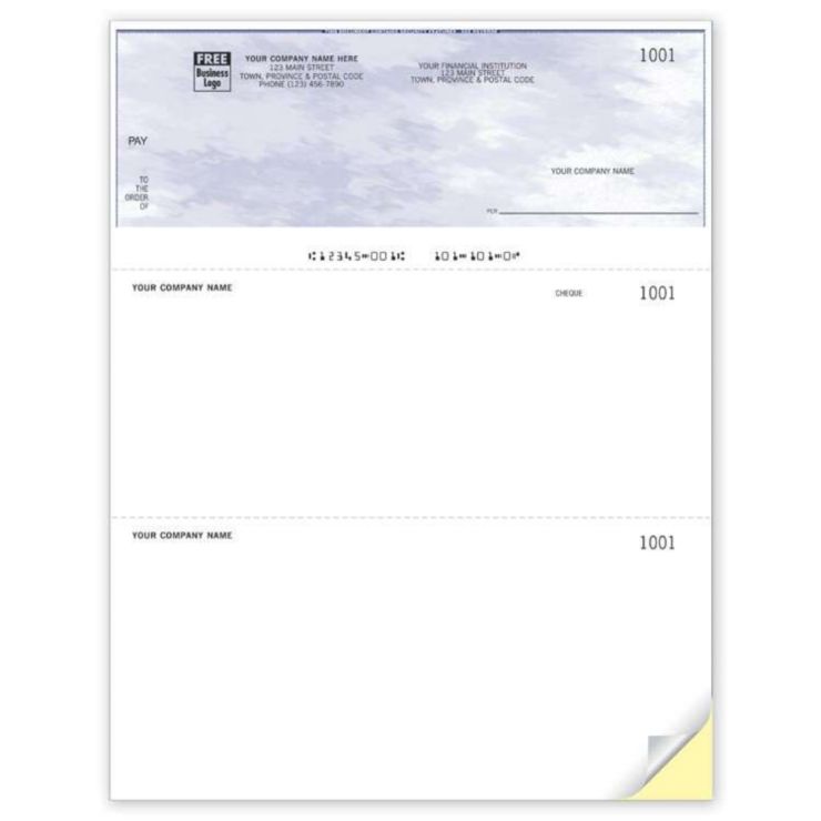Laser Top Cheque - 1 Part