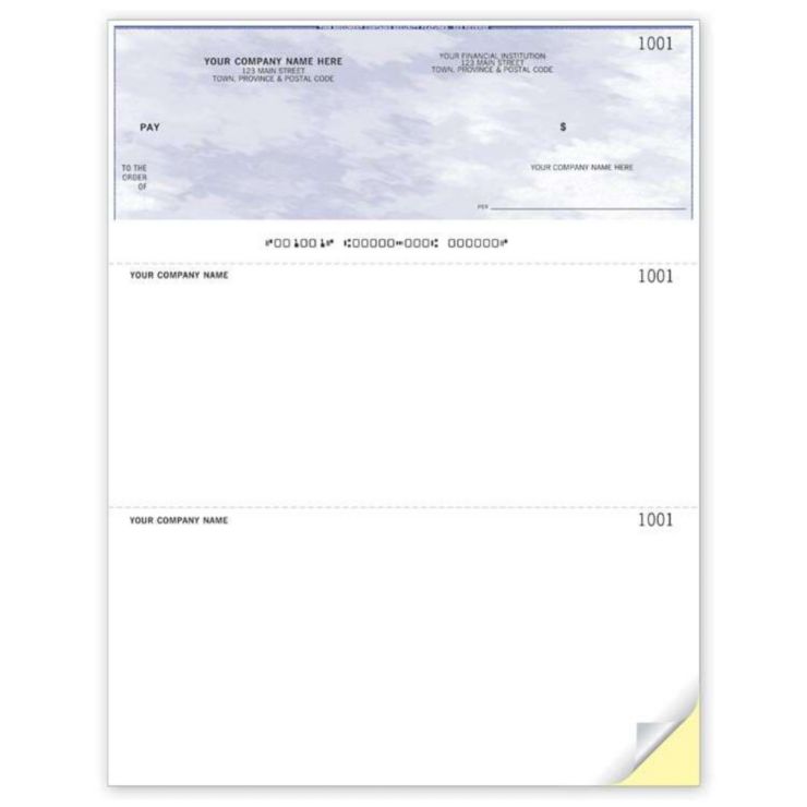 Laser Top Cheque - 1 Part