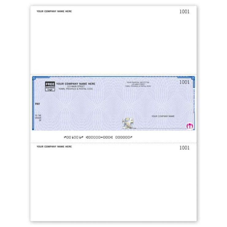 Hi-Sec Laser Middle Cheque - 1 Part