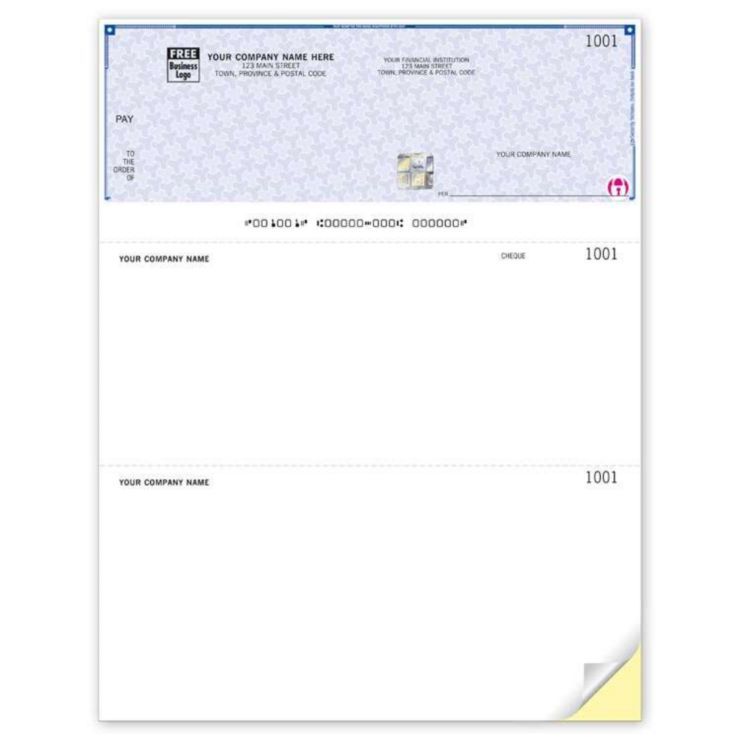 High Security Laser Top Cheque - 1 Part