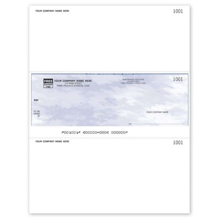 Laser Middle Cheque - 1 Part